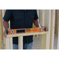 Level with Protective End-Caps, Box, 2' L, Aluminum, 3, Magnetic Equipex