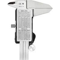 Pied &agrave; coulisse num&eacute;rique, R&eacute;solution de 0,0005" (0,01 mm), 0" - 6" (0 mm - 150 mm) gamme de mesure Equipex