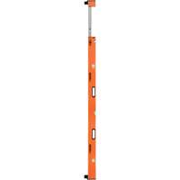 Heavy-Duty Extendable Plate Level, 12'/7' L, Aluminum, 3, Non-Magnetic Equipex