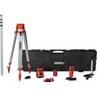 Syst&egrave;me laser rotatif horizontal rouge &agrave; nivellement automatique, 800' (243,84 m), 635 N.m Equipex