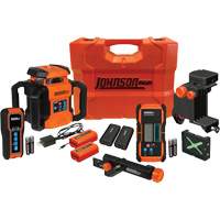 GreenBrite&reg; Dual Slope Rotary Laser Level Kit, 4000' (1219.2 m), 510 Nm/530 Nm Equipex