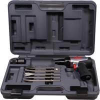 Marteau pneumatique robuste avec burins, 16,2 pi³/min, 1/4" NPT, 3330 coups/min, 3/4" x 2-1/2" (19,05 mm x 63,5 mm) Equipex