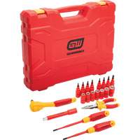 3/8" Drive VDE Insulated Tool Set, 1000 V, 20 Pcs Equipex