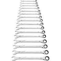 Jeu de cl&eacute;s 120XP Universal Spline XL, Combinaison &agrave; cliquet, 16 morceaux, M&eacute;trique Equipex