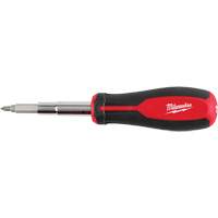 11-in-1 Magnetic 1/4" & 3/8" Drive Multi-Bit Screwdriver, 8" L, Cushion Grip Handle Equipex