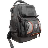 Tradesman Pro Tool Master Tool Bag Backpack, 11" L x 13-1/2" W, Black/Grey/Orange, Polyester Equipex