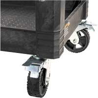 Chariot utilitaire MODbox, 0 tiroirs, 44-63/100" lo x 25-1/2" la x 39" h, Noir Equipex