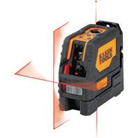 Niveau laser &agrave; croix rouge &agrave; autonivellement, avec point &agrave; plomb rouge Equipex