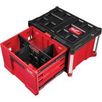 Boîte &agrave; outils avec un tiroir PACKOUT avec une capacit&eacute; de 50 lb, 16-3/10" x 22-1/5" x 14-3/10", Noir/Rouge Equipex