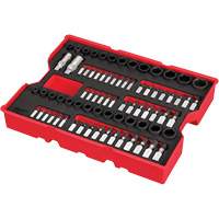 1/4” & 3/8” Drive Metric, SAE & Torx&reg; Socket Set with Tray for PACKOUT Drawers, 77 Pcs Equipex