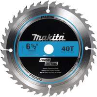 Lame de scie circulaire &agrave; pointe carbure pour coupe transversale fine, 6-1/2", 40 dents, Pour Bois Equipex