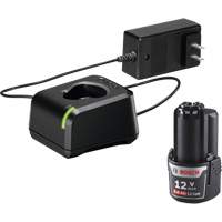 Ensemble de d&eacute;part avec batterie et chargeur pour outil sans fil 12 V MAX, 12 V, Lithium-ion Equipex