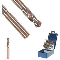 SST+ Stub Length Drill Bit, 1/8", High Speed Steel, 11/16" Flute, 135° Point Equipex