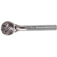 Double Cut Ball Nose Burr, SD-42, 1/8" Dia., 1/8" Shank, 1/8" Depth of Cut Equipex