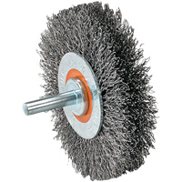 Brosse mont&eacute;e &agrave; fil, Arbre 5/8" Equipex