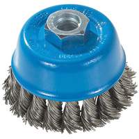 Knot-Twisted Wire Cup Brush, 3" Dia. x M14 Arbor Equipex