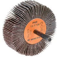 Flap Wheels-Coolcut Flap Wheels, Aluminum Oxide, 60 Grit, 3" x 1" x 1/4" Equipex