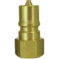 Bouchon pour raccord hydraulique rapide, 1/4" dia., Laiton Equipex