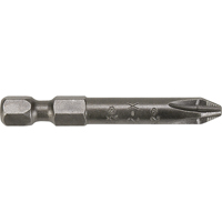 EMBOUTS &agrave; MANDRIN 1/4" PHILLIPS, ACR, Phillips, Embout #1, Prise 1/4", Longueur 1-15/16" Equipex