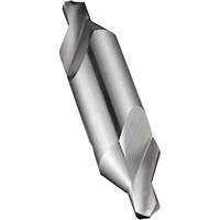 Combined Centre Drill and Countersink, #0, 1/32" Small Diameter, 1/8" Large Diameter, High Speed Cobalt Equipex