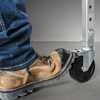 Mobile Work Scaffolding - Maxi Square Scaffolding, Aluminum Frame, 74" D x 75" H Equipex