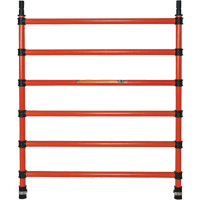Composants pour &eacute;chafaudages la tour en fibre de verre, Montant d'extr&eacute;mit&eacute;, 47" la x 60" h Equipex