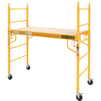 Mobile Work Scaffolding - Maxi Square Scaffolding, Steel Frame, 74" D x 74" H Equipex