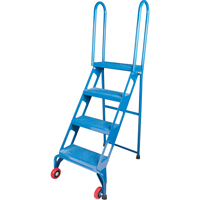 &eacute;chelle pliante portative, 4 marches, Perfor&eacute;, Hauteur 40" Equipex