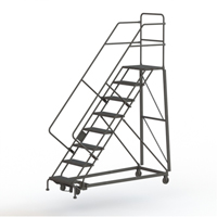 &eacute;chelles robustes en angle de s&eacute;curit&eacute;, 8 marches, Perfor&eacute;, Inclinaison 50°, Hauteur 80" Equipex