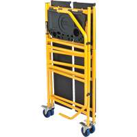Jobsite Series 4' Safety Rail & Tool Shelf Scaffold Kit, Steel Frame, 49-1/2" D x 57-3/4" H Equipex