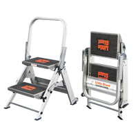 Safety Stepladder, 1.5', Aluminum, 300 lbs. Capacity, Type 1A Equipex