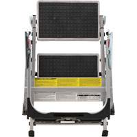 Tilt & Roll Step Stool Ladder, 2 Steps, 23" x 21" x 34.50" High Equipex
