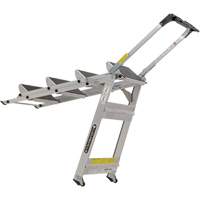 Tilt & Roll Step Stool Ladder, 4 Steps, 44.25" x 22.13" x 59" High Equipex
