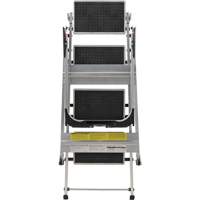 Tilt & Roll Step Stool Ladder, 4 Steps, 44.25" x 22.13" x 59" High Equipex
