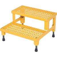 Plate-forme ajustable Step-Mate, 2 marche(s), 23-13/16" la x 22-7/8" lo x 15-1/4" h, Capacit&eacute; 500 lb Equipex
