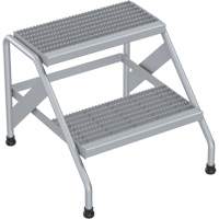 Escabeau en aluminium, 2 marche(s), 22-13/16" la x 24-9/16" lo x 20" h, Capacit&eacute; 500 lb Equipex