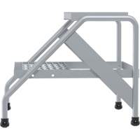Escabeau en aluminium, 2 marche(s), 22-13/16" la x 24-9/16" lo x 20" h, Capacit&eacute; 500 lb Equipex