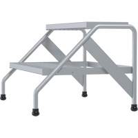Escabeau en aluminium, 2 marche(s), 32-13/16" la x 24-9/16" lo x 20" h, Capacit&eacute; 500 lb Equipex