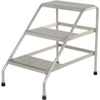 Escabeau en aluminium, 3 marche(s), 22-13/16" la x 34-9/16" lo x 30" h, Capacit&eacute; 500 lb Equipex