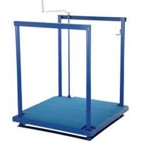 Ergonomic Posi-Crank Platform With Anti-Fatigue Mat, 36" W x 72" D, 500 lbs. Capacity, All-Welded Equipex