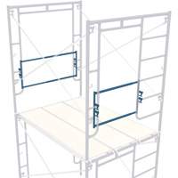 Adjustable End-Stop Scaffolding Guardrail, Guard Rail, 21" H Equipex