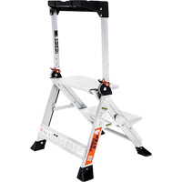 Jumbo Step Ladder, 1.5', Aluminum, 375 lbs. Capacity, Type 1AA Equipex