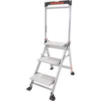 Jumbo Step Ladder, 2.2', Aluminum, 375 lbs. Capacity, Type 1AA Equipex