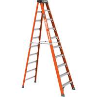 Step Ladder, 10', Fibreglass, 375 lbs. Capacity, Type 1AA Equipex