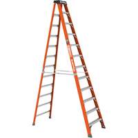 Step Ladder, 12', Fibreglass, 375 lbs. Capacity, Type 1AA Equipex