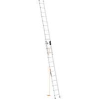 Jobsite Series Extension Ladder, 225 lbs. Cap., 24' H, Grade 2 Equipex