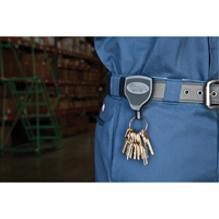 Porte-cl&eacute;s Super48, Polycarbonate, C&acirc;ble 48", Fixation Agrafe de ceinture Equipex