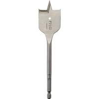Flat Boring Bit, 1-3/8" Diameter, 1/4" Hex Shank, 6-3/4" Length Equipex