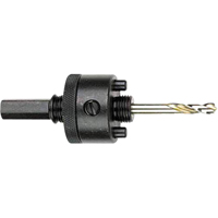 Hole Saw Arbor &amp Pilot Drills, 1-1/4" and Larger, 7/16" Shank Equipex