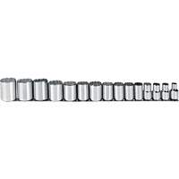 Jeu de douilles, 15 Mcx, Prise de 1/2" Equipex